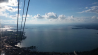 Blick vom Pfänder auf die Bregenzer Bucht und die Insel Lindau